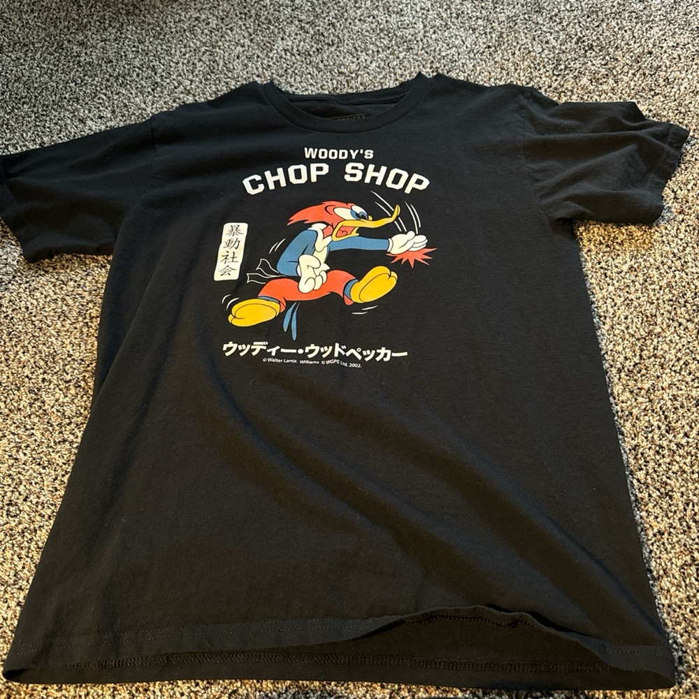 Riot society woodys chop shop tee size medium in kids